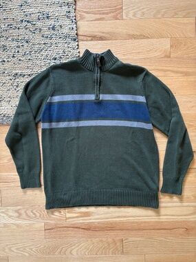 Eddie Bauer 100% cotton sweater zip sweater